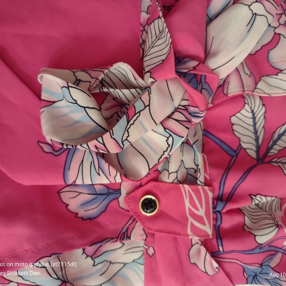 Pink 3/4 sleeves romper - Picture 6 of 9